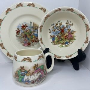 Bunnykins 3 piece set by Royal Doulton